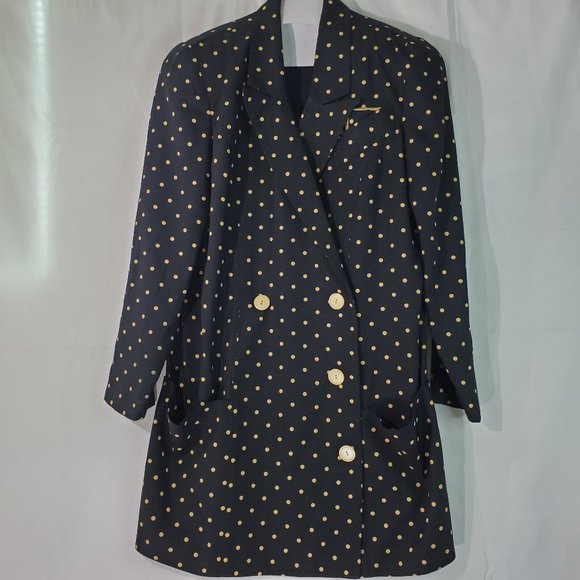 polka dot blazer dress